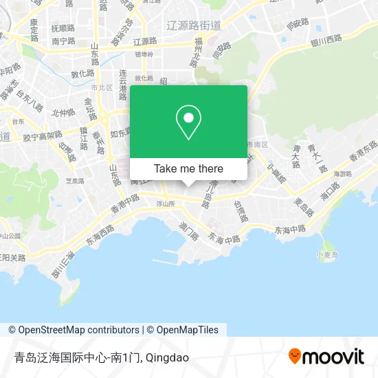 青岛泛海国际中心-南1门 map