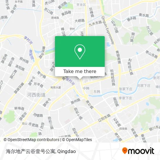 海尔地产云谷壹号公寓 map
