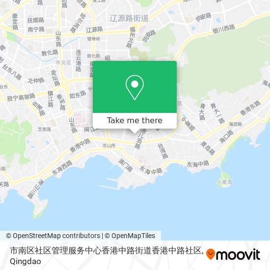 市南区社区管理服务中心香港中路街道香港中路社区 map