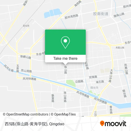 西5路(珠山路-黄海学院) map