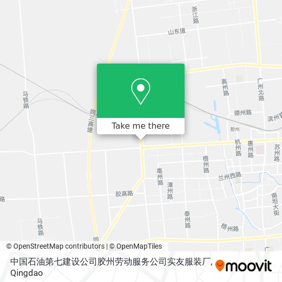 中国石油第七建设公司胶州劳动服务公司实友服装厂 map