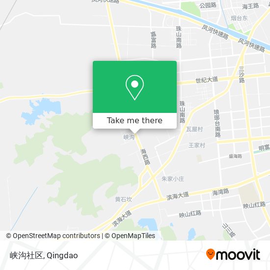 峡沟社区 map