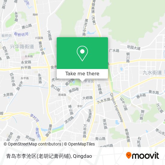 青岛市李沧区(老胡记膏药铺) map