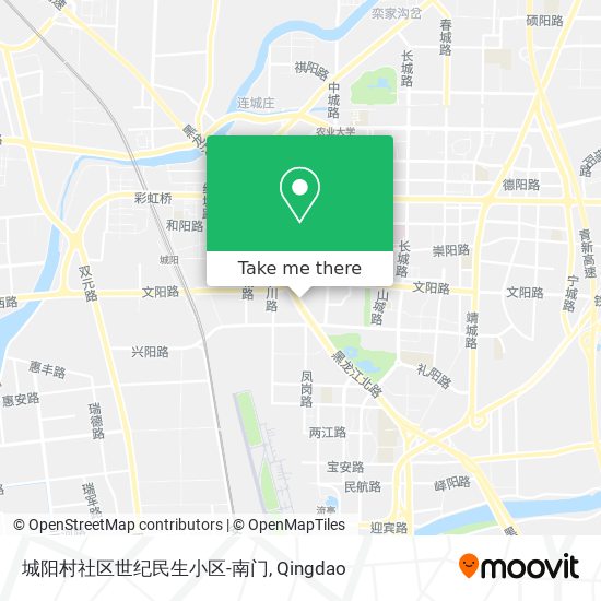城阳村社区世纪民生小区-南门 map