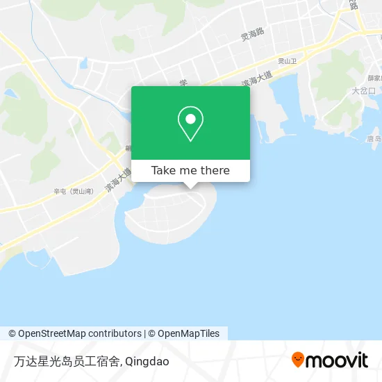 万达星光岛员工宿舍 map