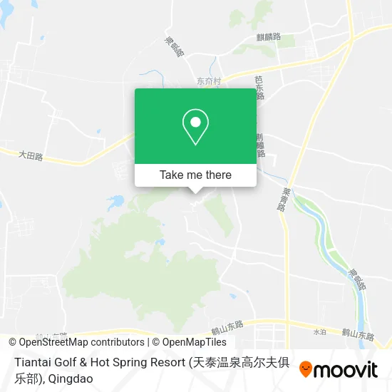 Tiantai Golf & Hot Spring Resort (天泰温泉高尔夫俱乐部) map