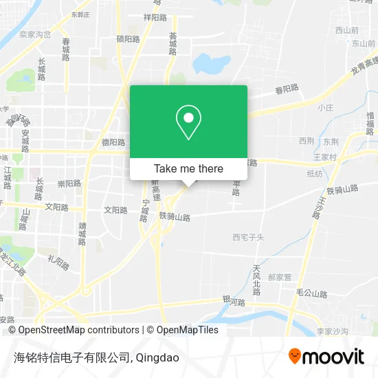 海铭特信电子有限公司 map