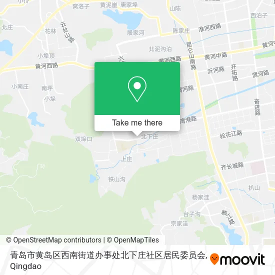 青岛市黄岛区西南街道办事处北下庄社区居民委员会 map