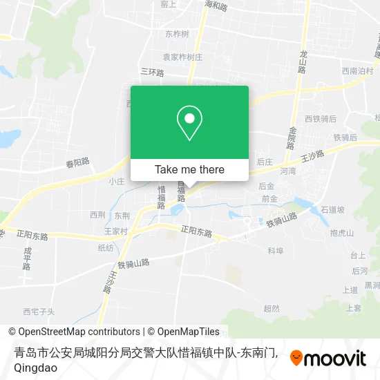 青岛市公安局城阳分局交警大队惜福镇中队-东南门 map