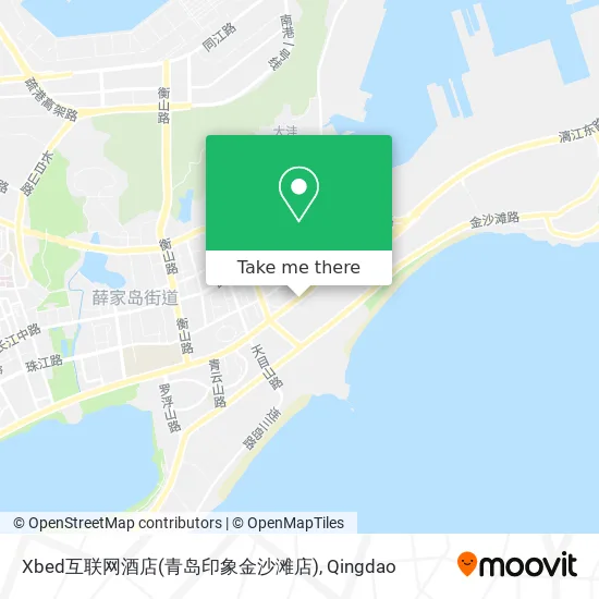 Xbed互联网酒店(青岛印象金沙滩店) map