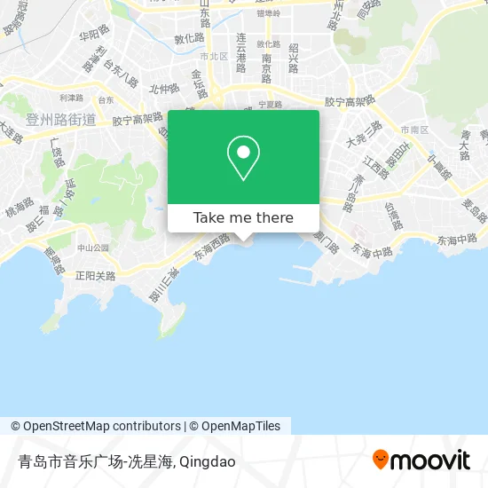 青岛市音乐广场-冼星海 map