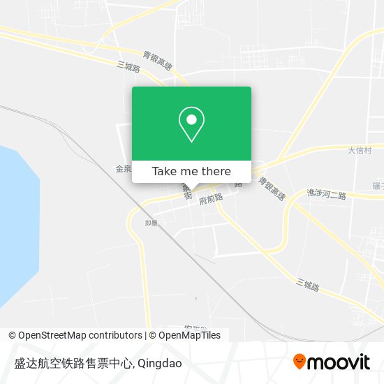 盛达航空铁路售票中心 map