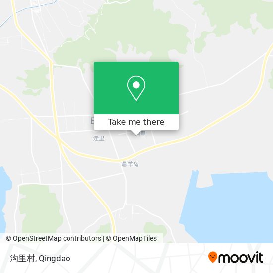 沟里村 map