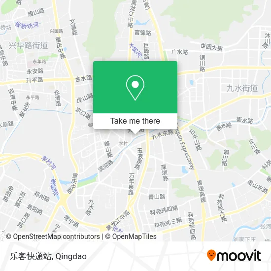 乐客快递站 map