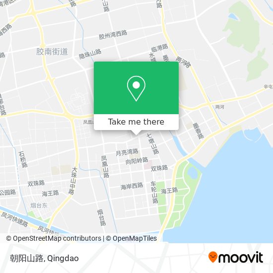 朝阳山路 map