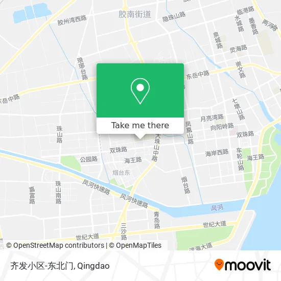 齐发小区-东北门 map