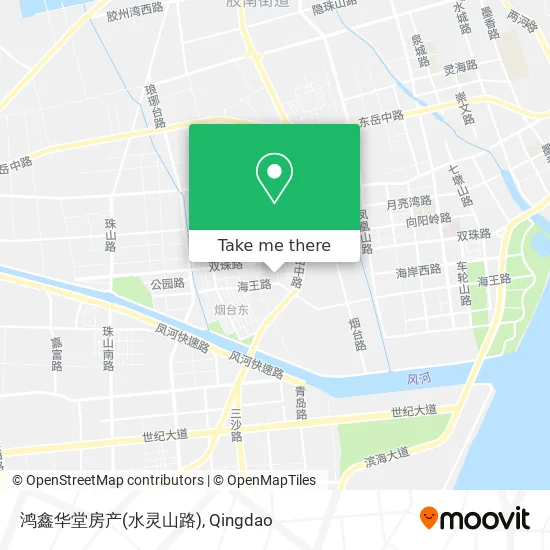 鸿鑫华堂房产(水灵山路) map