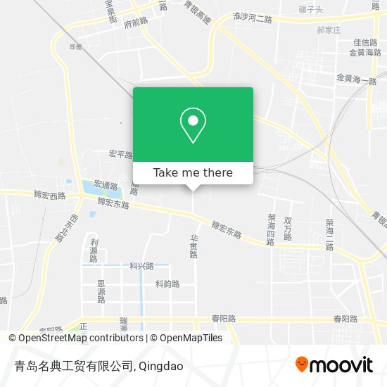 青岛名典工贸有限公司 map