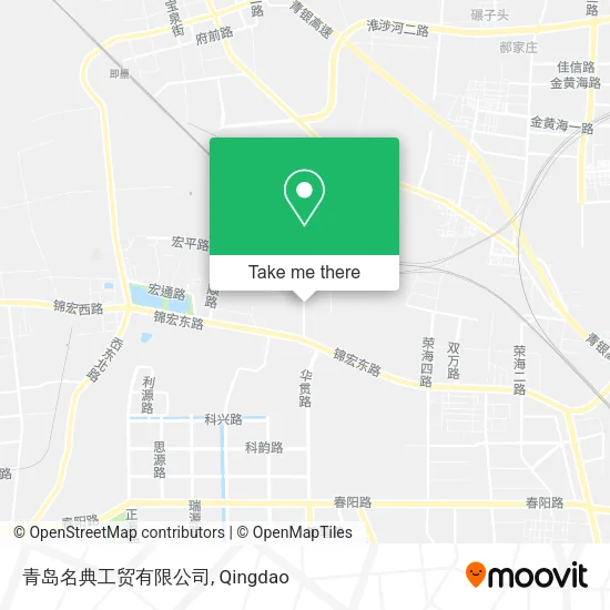 青岛名典工贸有限公司 map