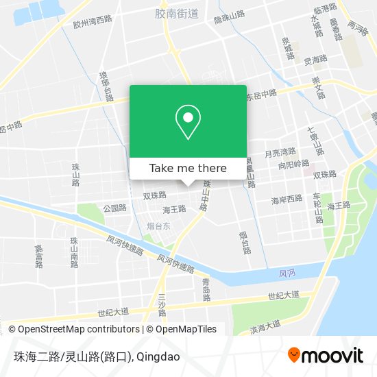 珠海二路/灵山路(路口) map