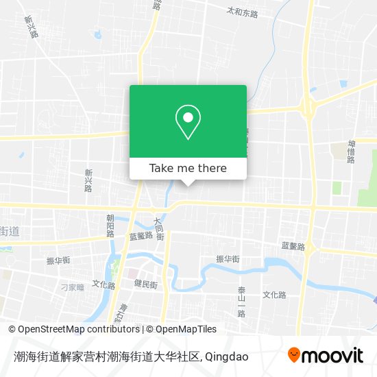 潮海街道解家营村潮海街道大华社区 map