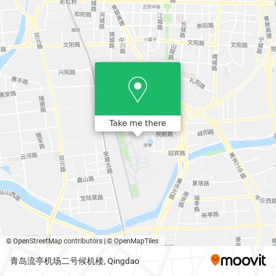 青岛流亭机场二号候机楼 map