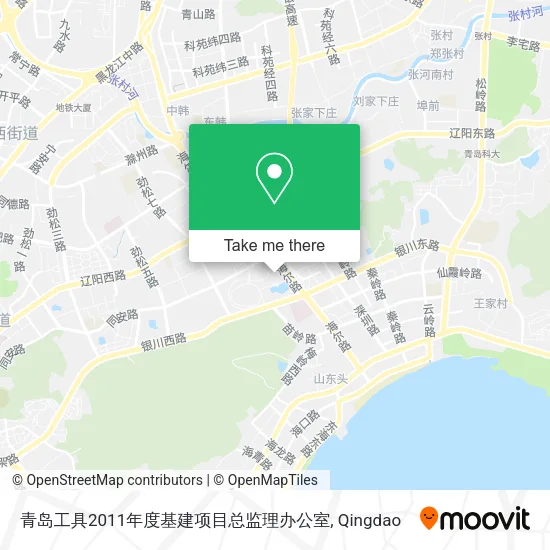 青岛工具2011年度基建项目总监理办公室 map