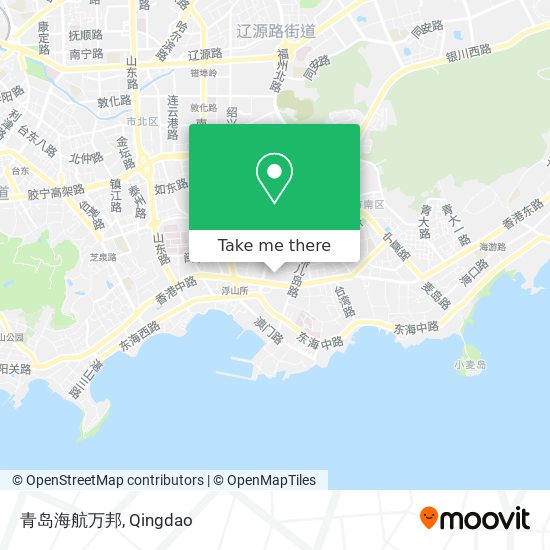 青岛海航万邦 map