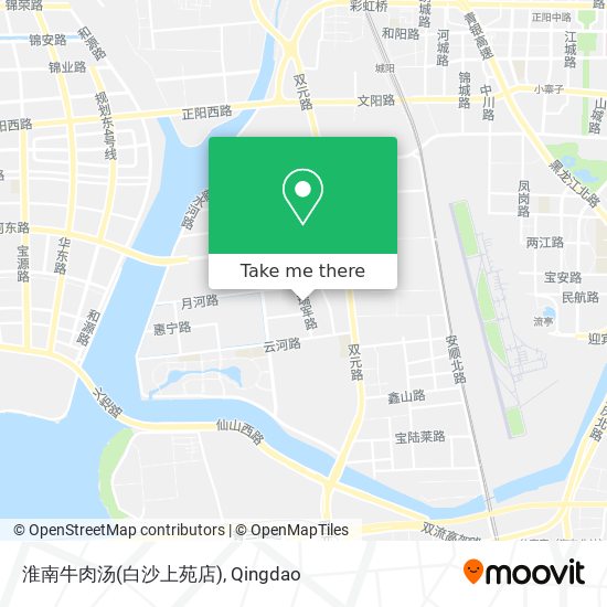 淮南牛肉汤(白沙上苑店) map