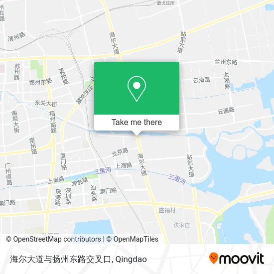 海尔大道与扬州东路交叉口 map