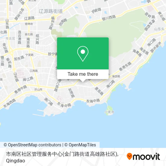 市南区社区管理服务中心(金门路街道高雄路社区) map