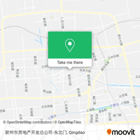 胶州市房地产开发总公司-东北门 map