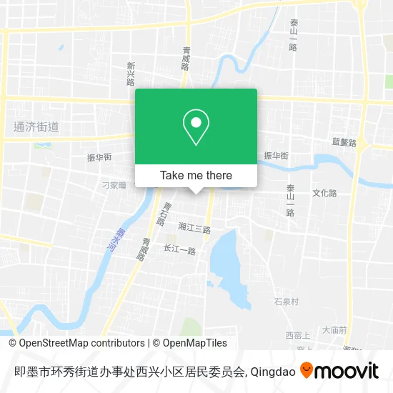 即墨市环秀街道办事处西兴小区居民委员会 map