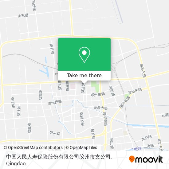 中国人民人寿保险股份有限公司胶州市支公司 map