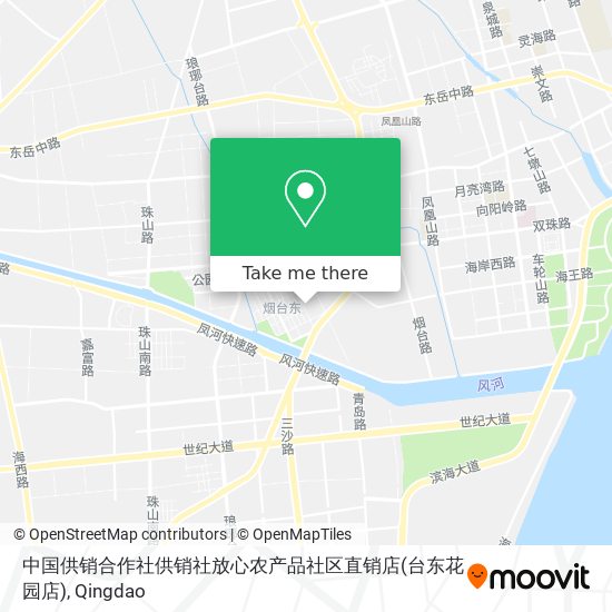 中国供销合作社供销社放心农产品社区直销店(台东花园店) map