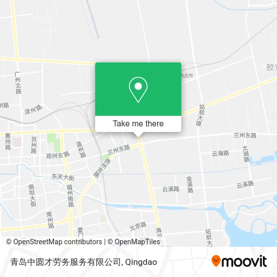 青岛中圆才劳务服务有限公司 map