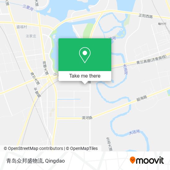 青岛众邦盛物流 map