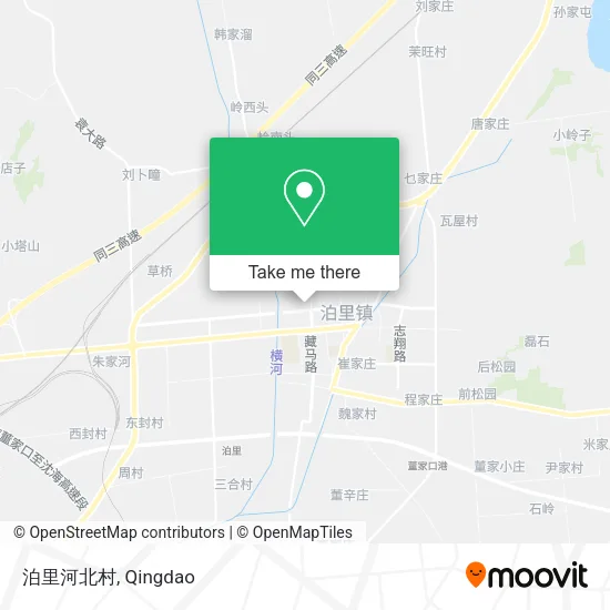 泊里河北村 map