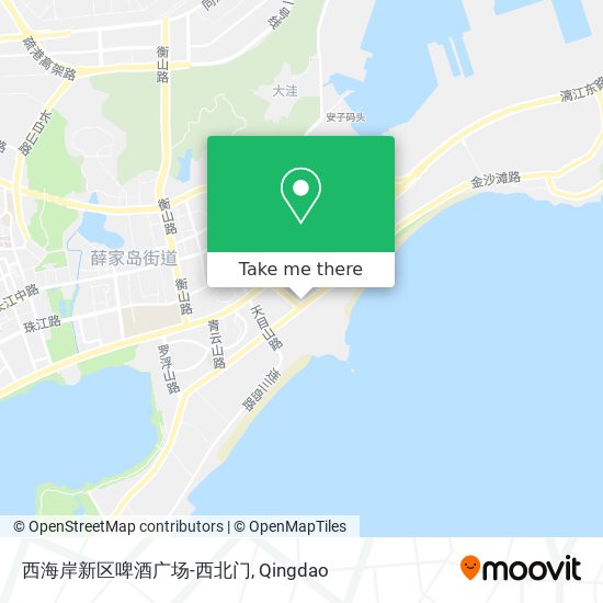 西海岸新区啤酒广场-西北门 map