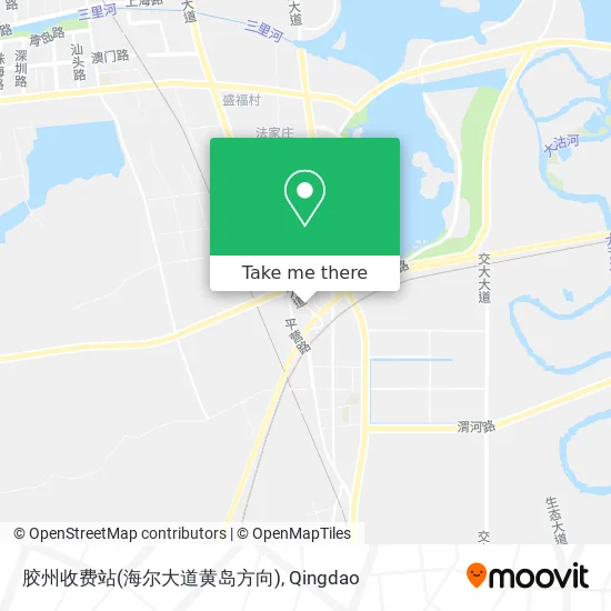 胶州收费站(海尔大道黄岛方向) map