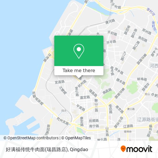 好满福传统牛肉面(瑞昌路店) map