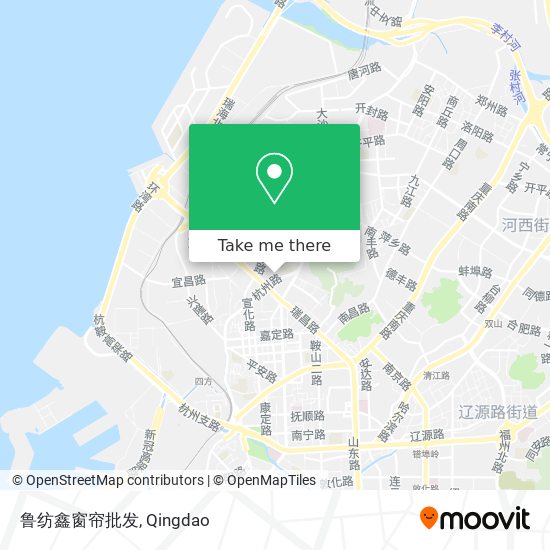鲁纺鑫窗帘批发 map