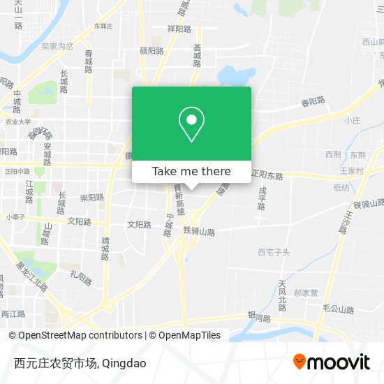 西元庄农贸市场 map