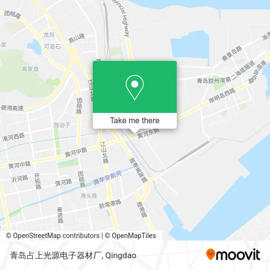 青岛占上光源电子器材厂 map