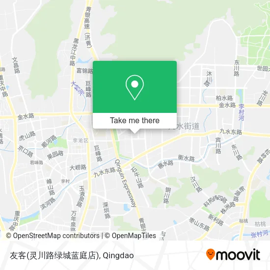 友客(灵川路绿城蓝庭店) map