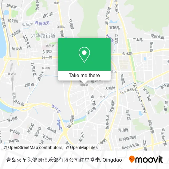 青岛火车头健身俱乐部有限公司红星拳击 map