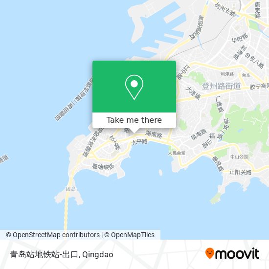 青岛站地铁站-出口 map