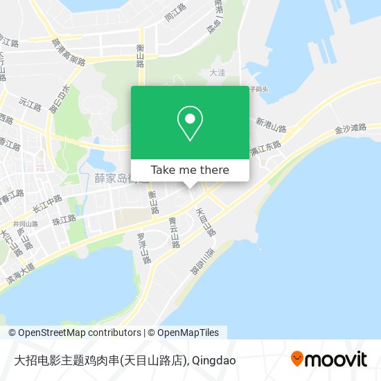 大招电影主题鸡肉串(天目山路店) map