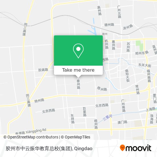 胶州市中云振华教育总校(集团) map