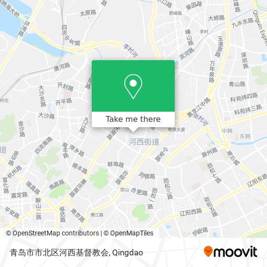 青岛市市北区河西基督教会 map